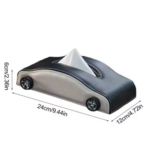 Car Shape Tissue Box Living Room Tissue Cover Decorative - Picture 2 of 5